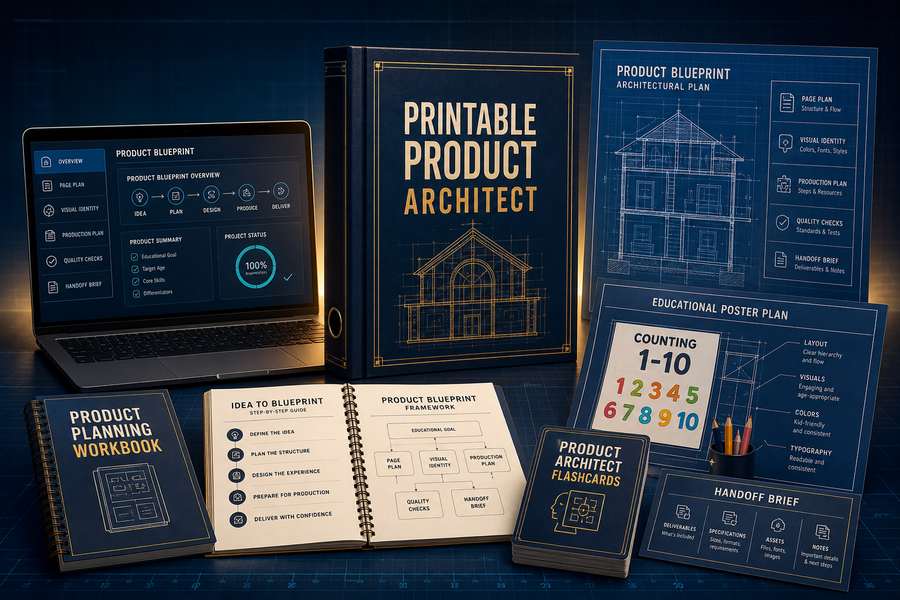 Kids printable prompt creator upsell 1 Printable Product Architect product mockup